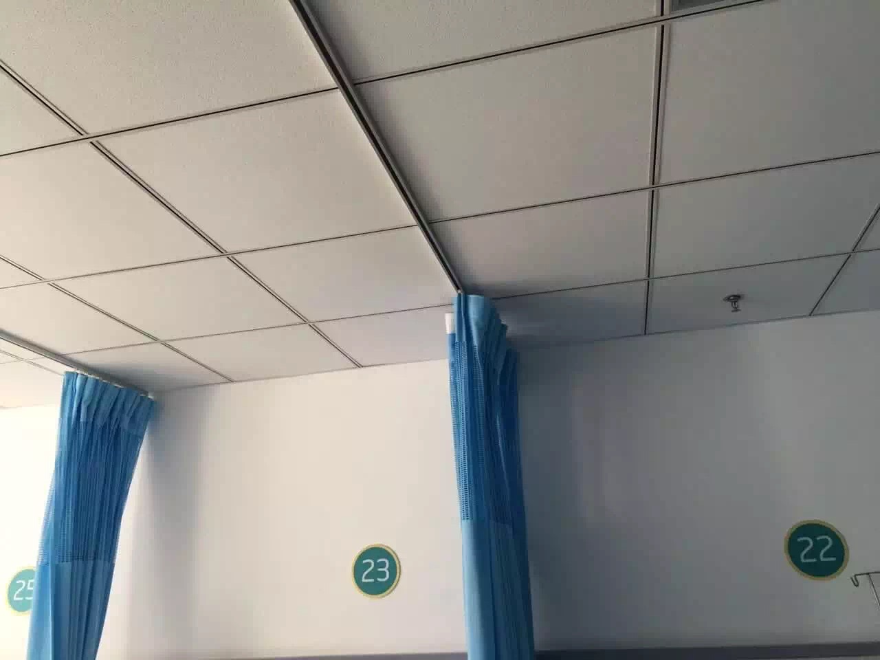 【甘肅天水】客戶選擇藍品盾病房隔簾布及軌道搭配使用