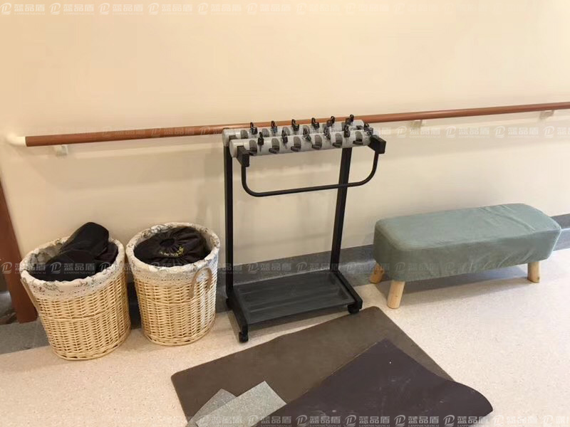 【浙江】嘉興湘家蕩養(yǎng)生養(yǎng)老工程搭配的木紋色防撞扶手，很美麗